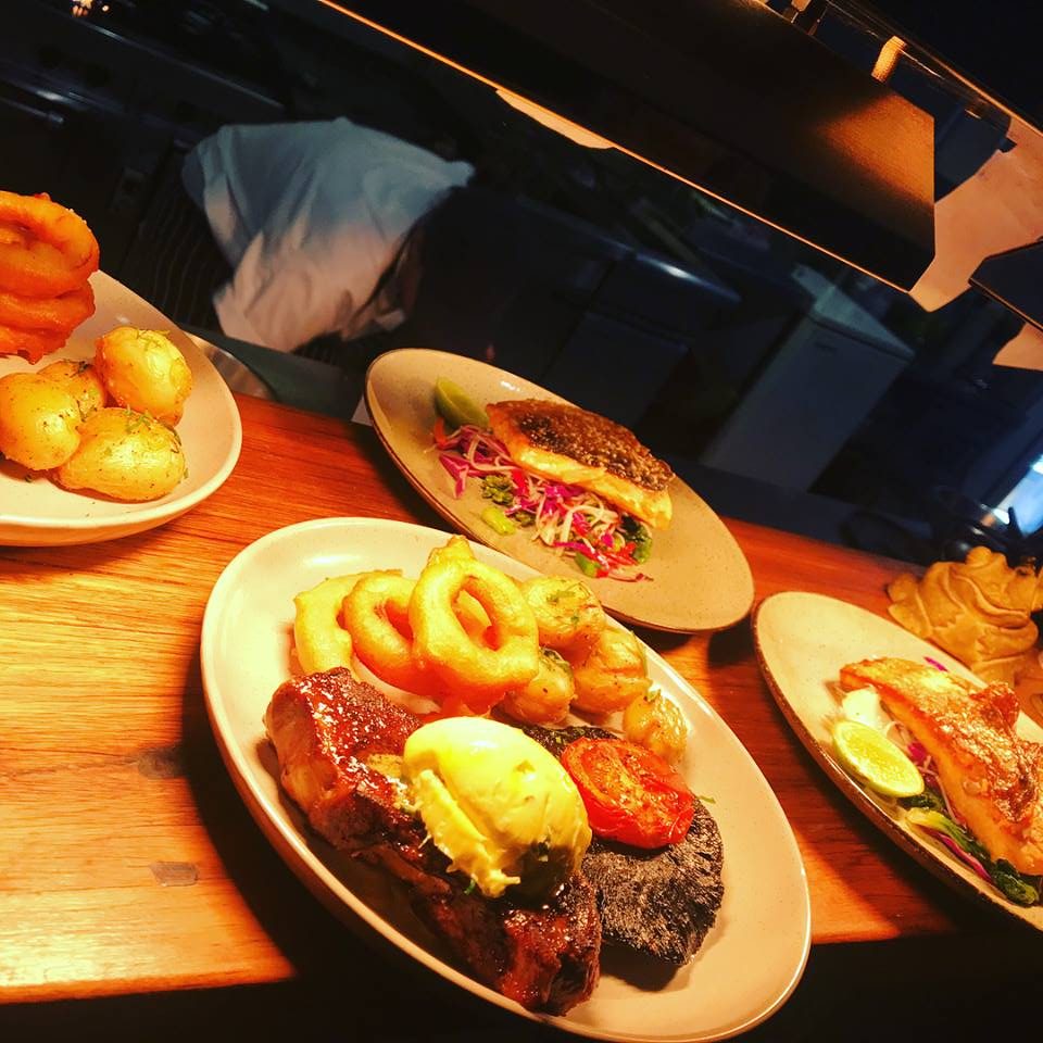 Beachouse meal on plate