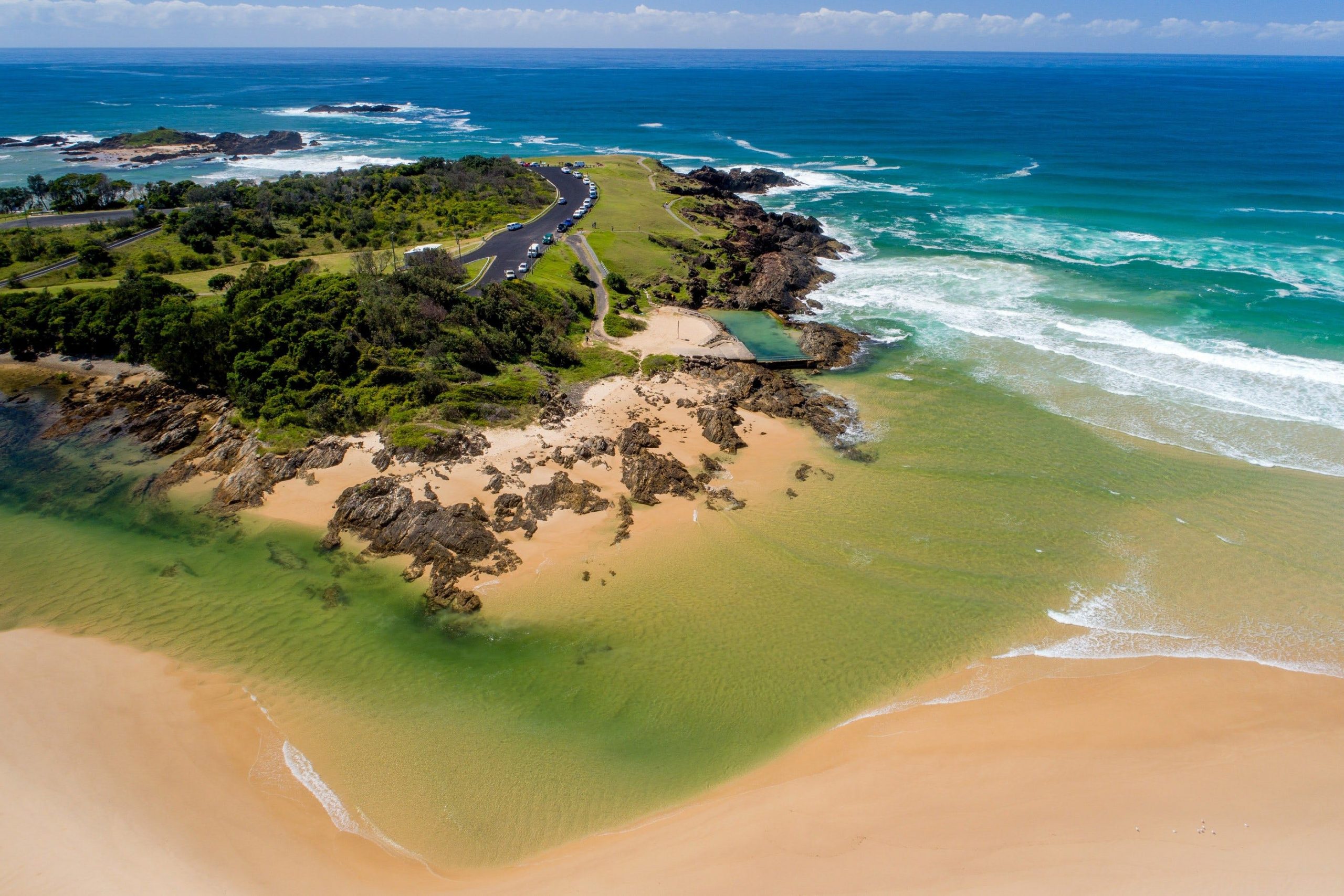 Sawtell Beach Drone shot