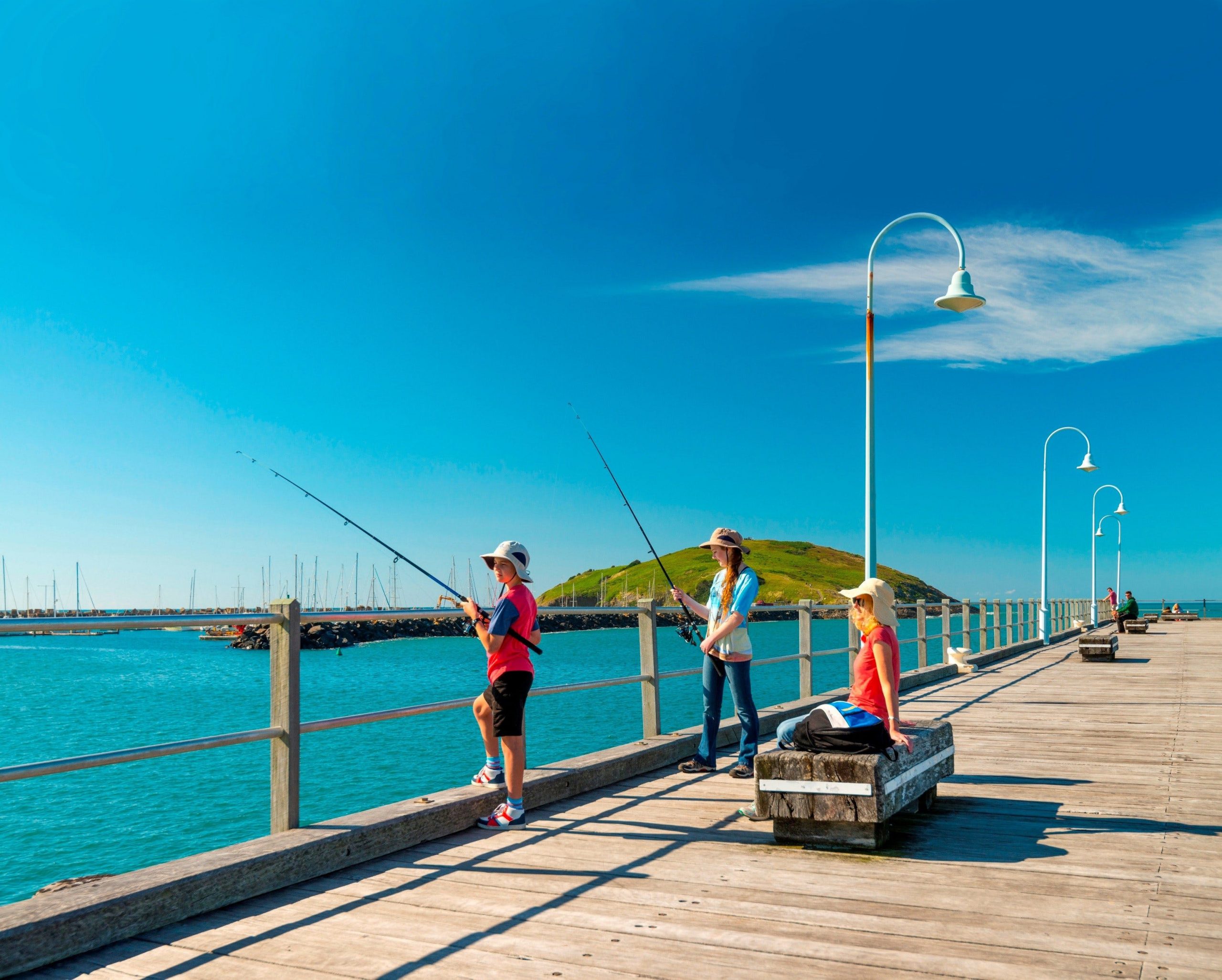 Fishing on Coffs Jetty