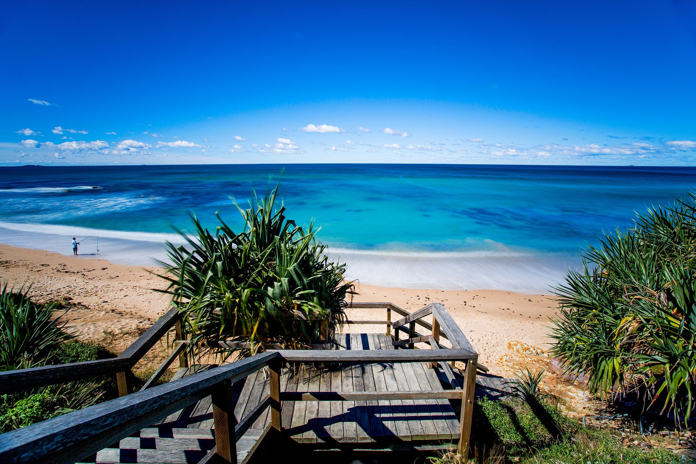 View of beach from Reflections Holiday Parks Corindi Beach