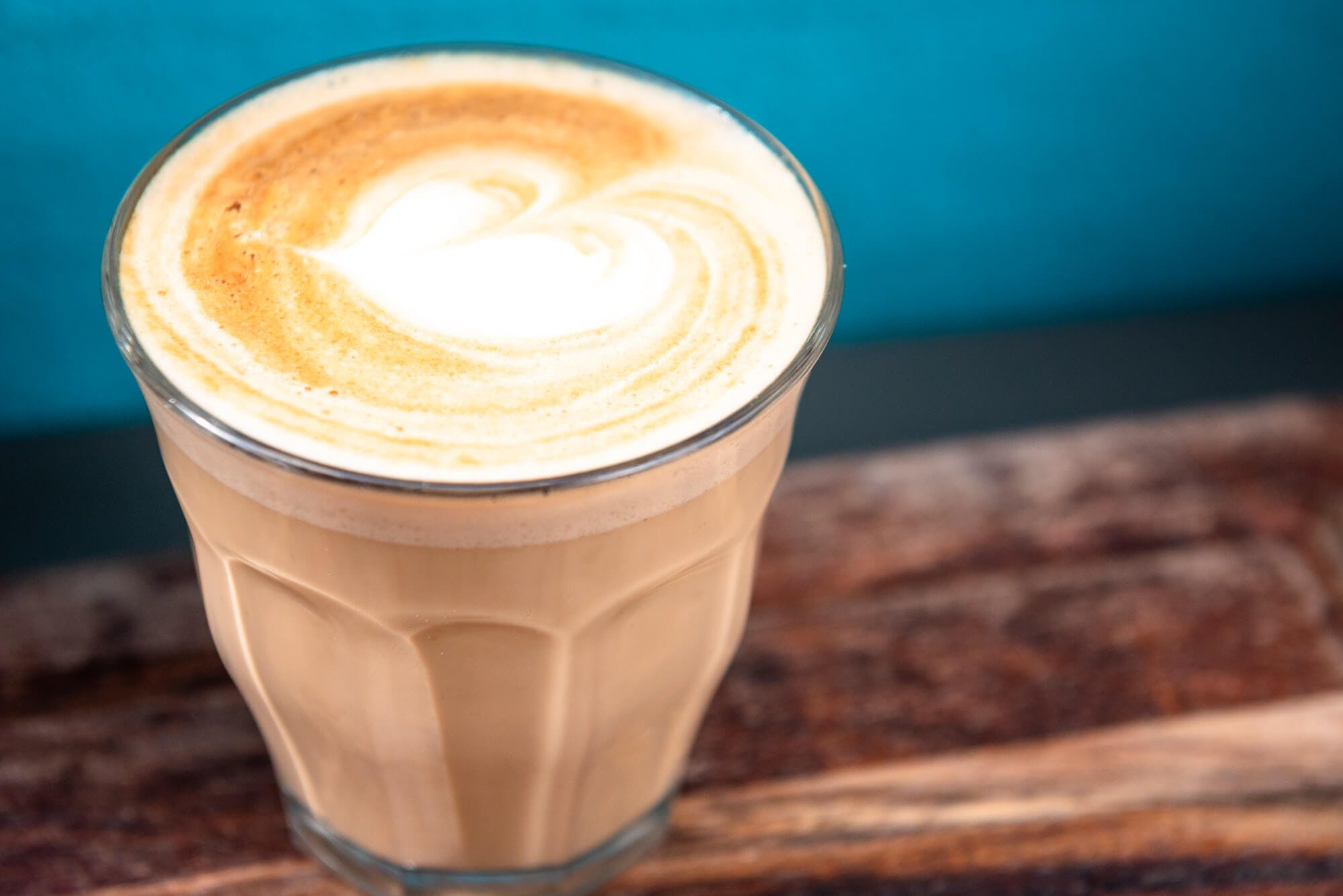 Picture of barista prepared coffee