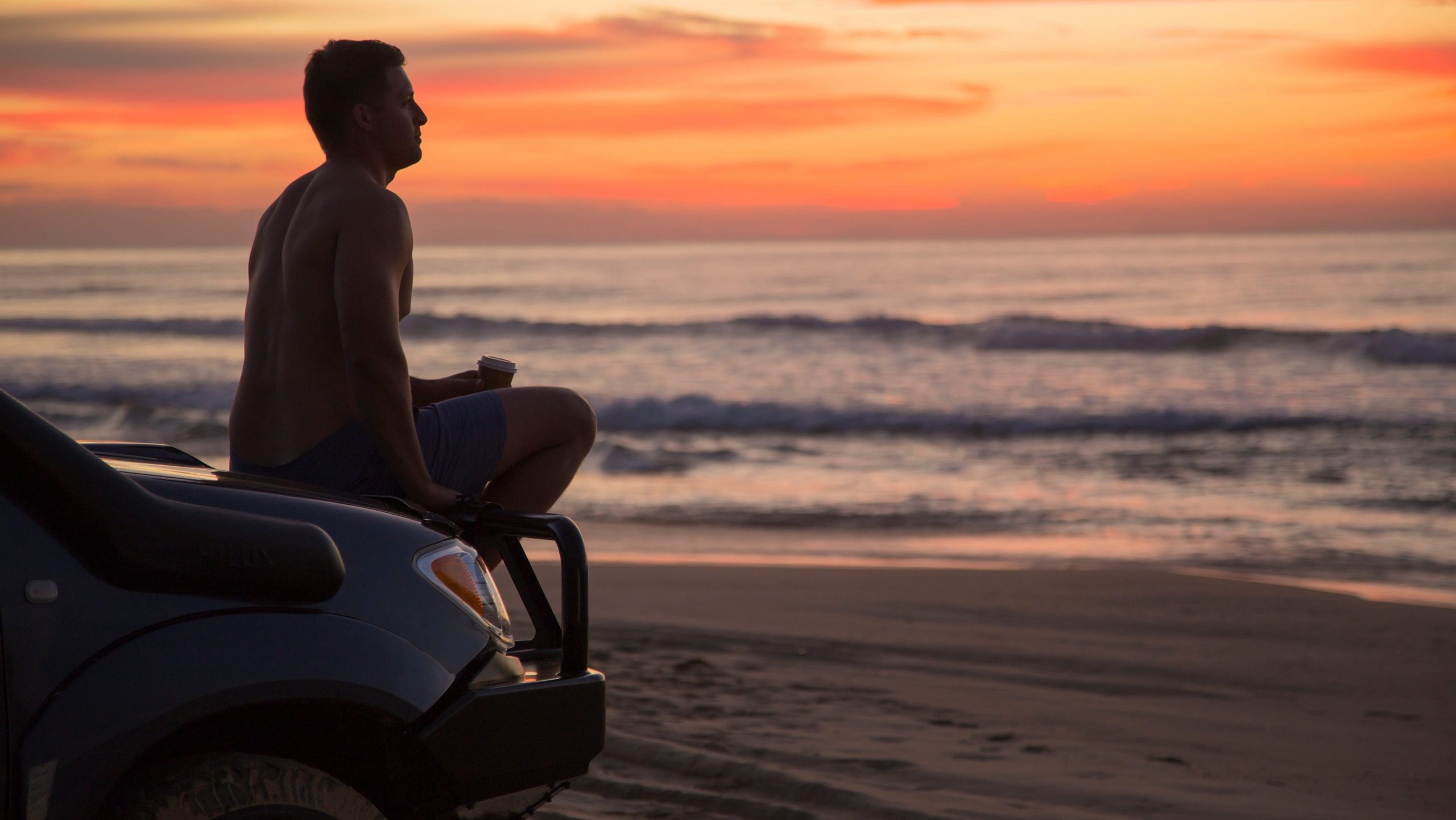 Surfer on Boambee Beach