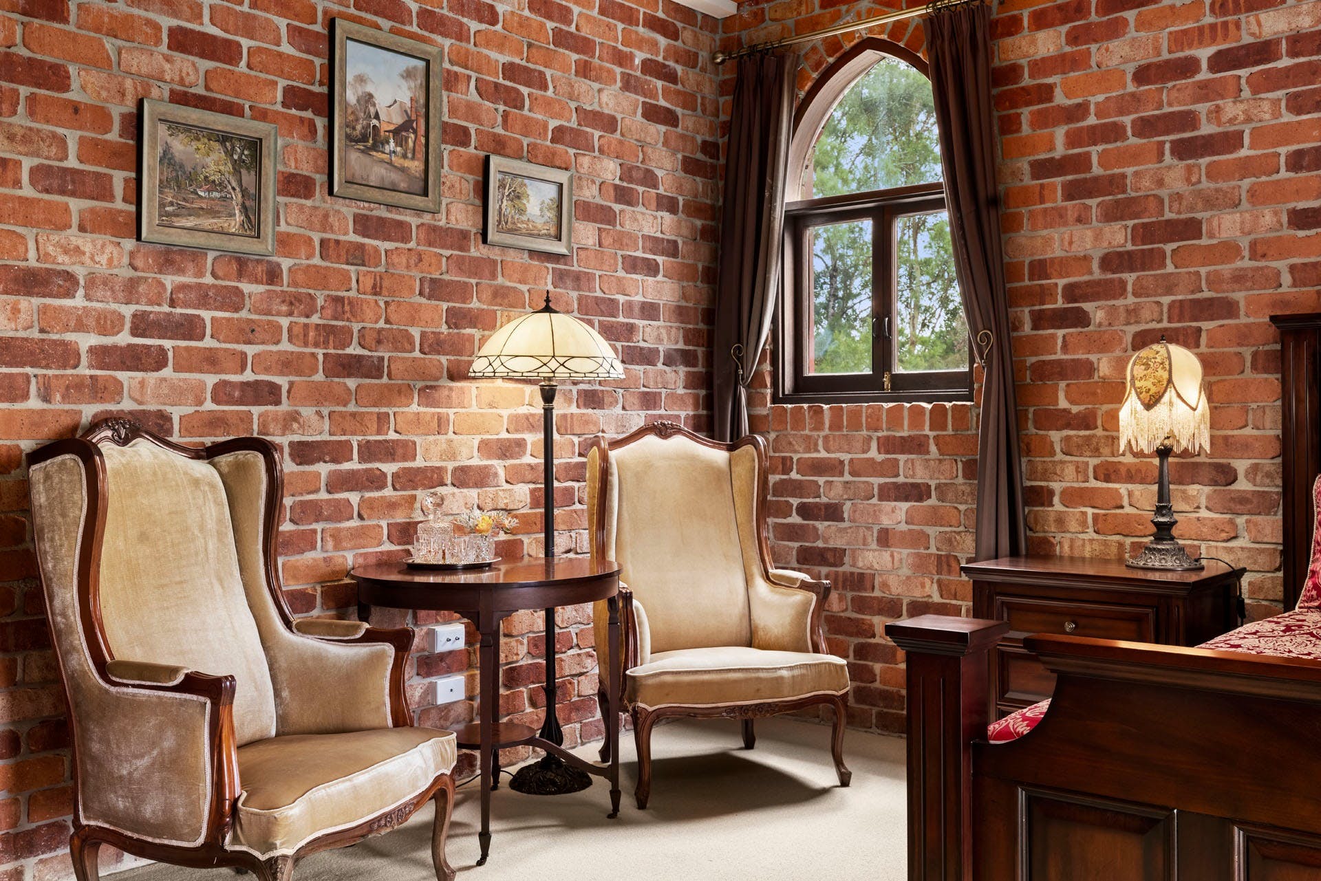 The relaxing area in the Tower