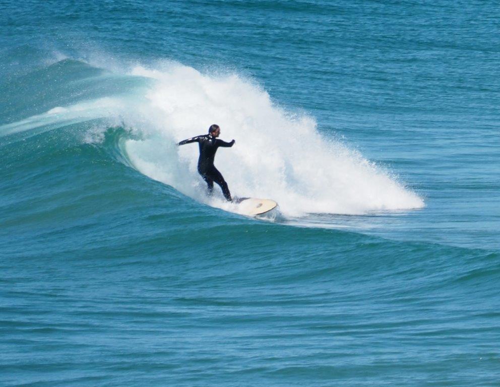Surfing The Curl At Woolgoolga