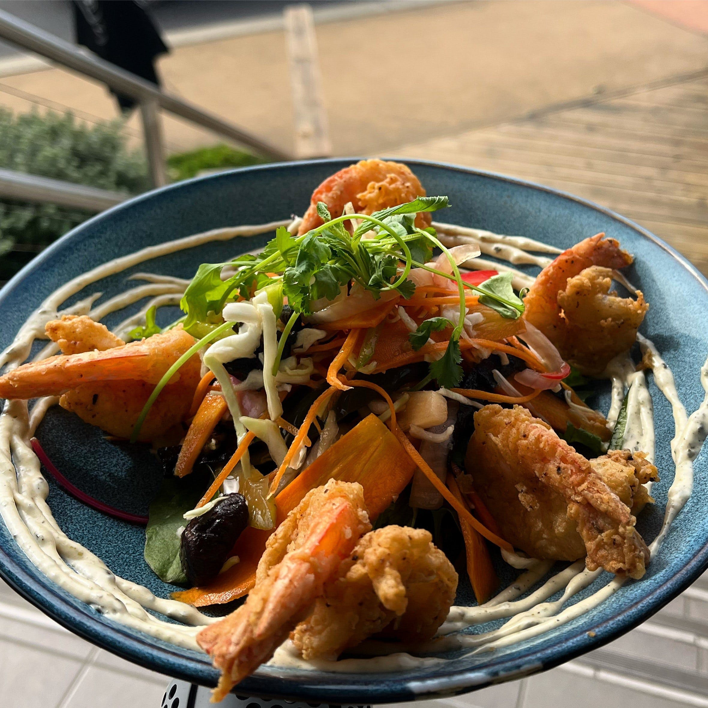 Salt + Pepper Prawn Asian Salad