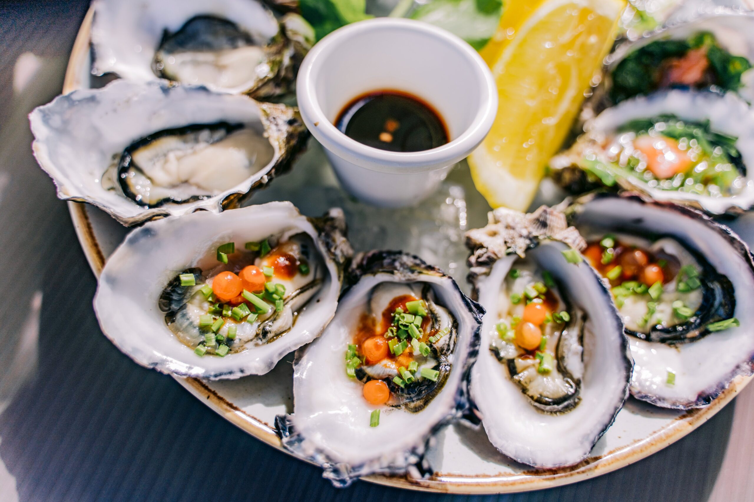 Fresh oysters from Latitude 30, Coffs Harbour