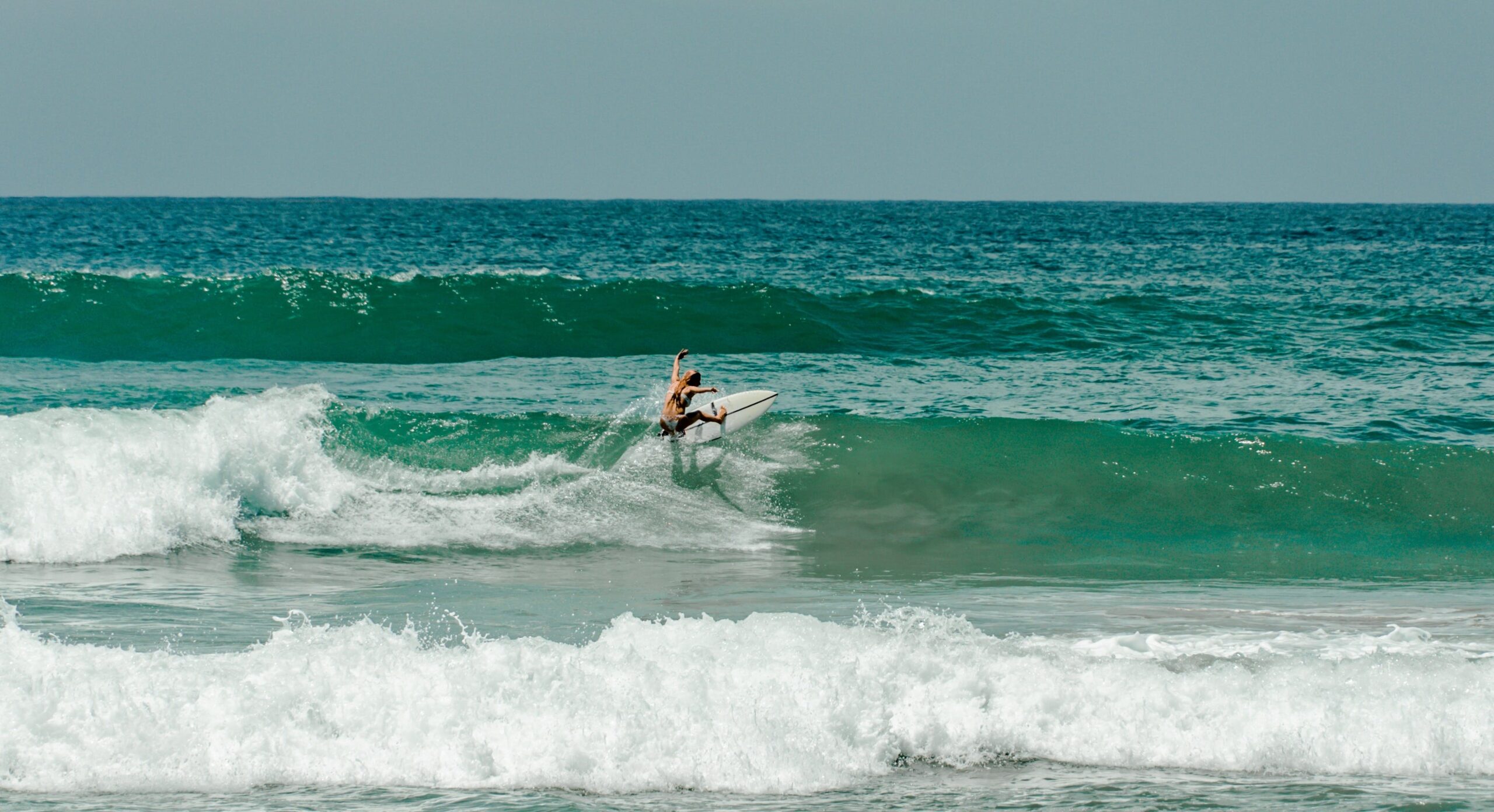 Surfing at Gallow Beach