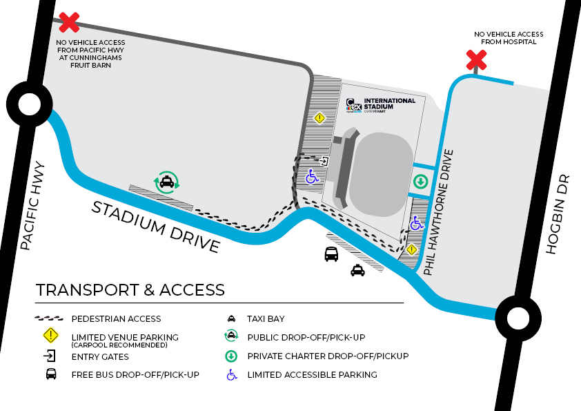 Transport & Access Map