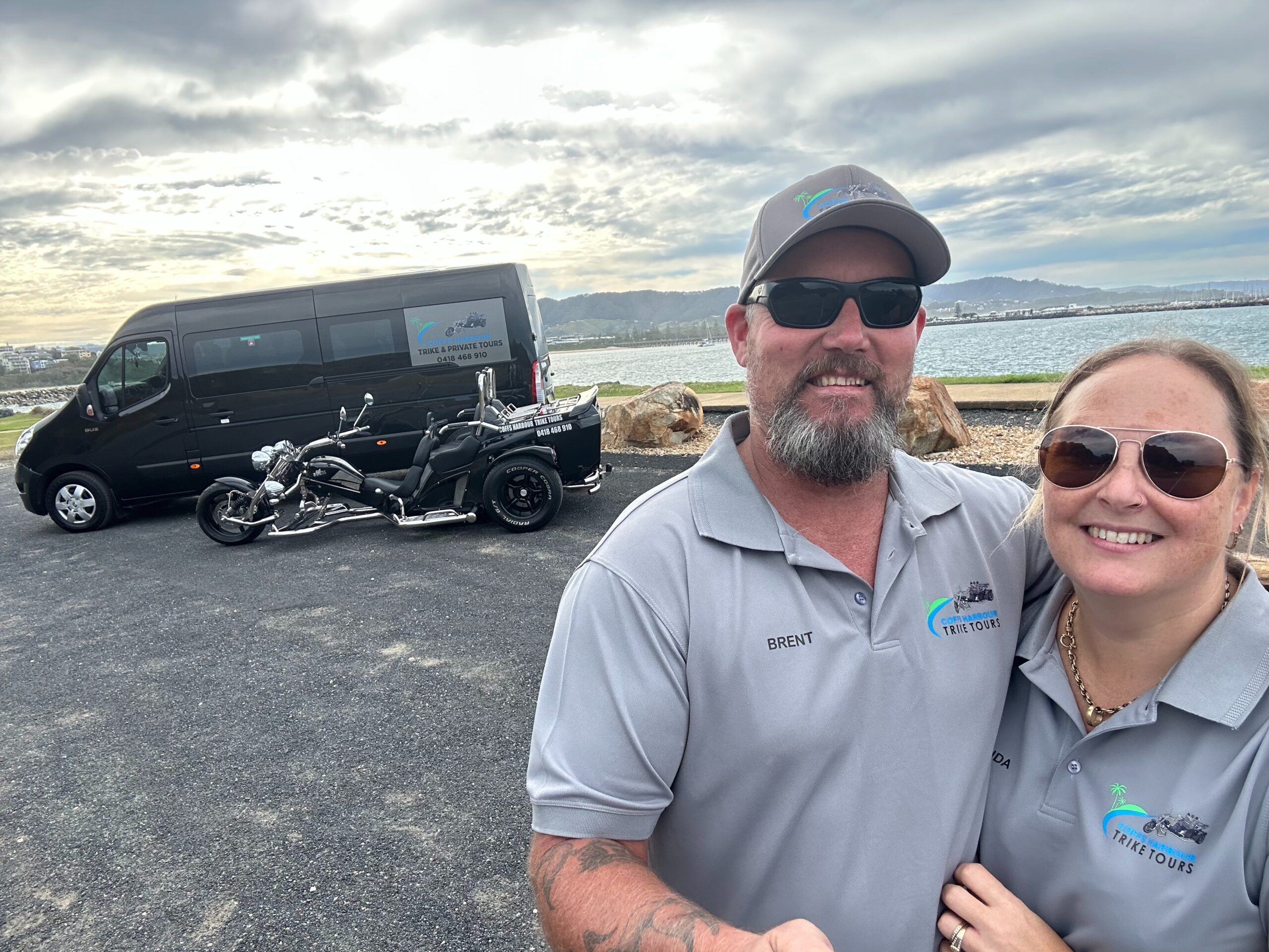 Us, bus and trike at the Jetty