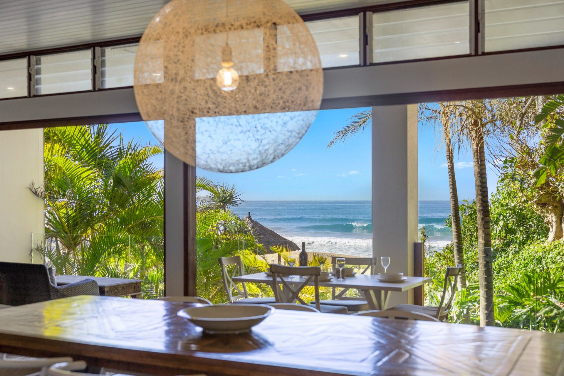 Dining room with a view