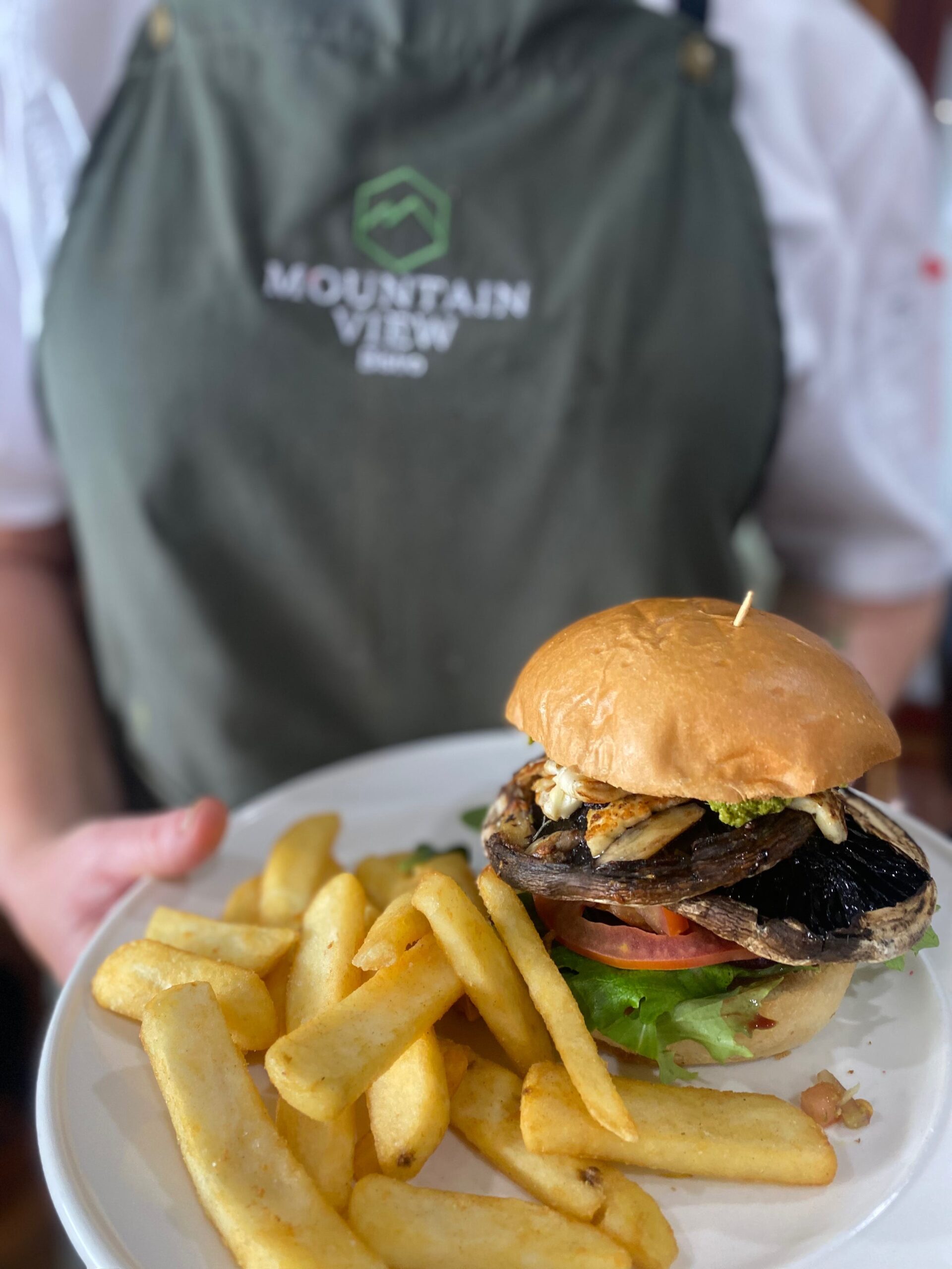 Mountain view bistro food