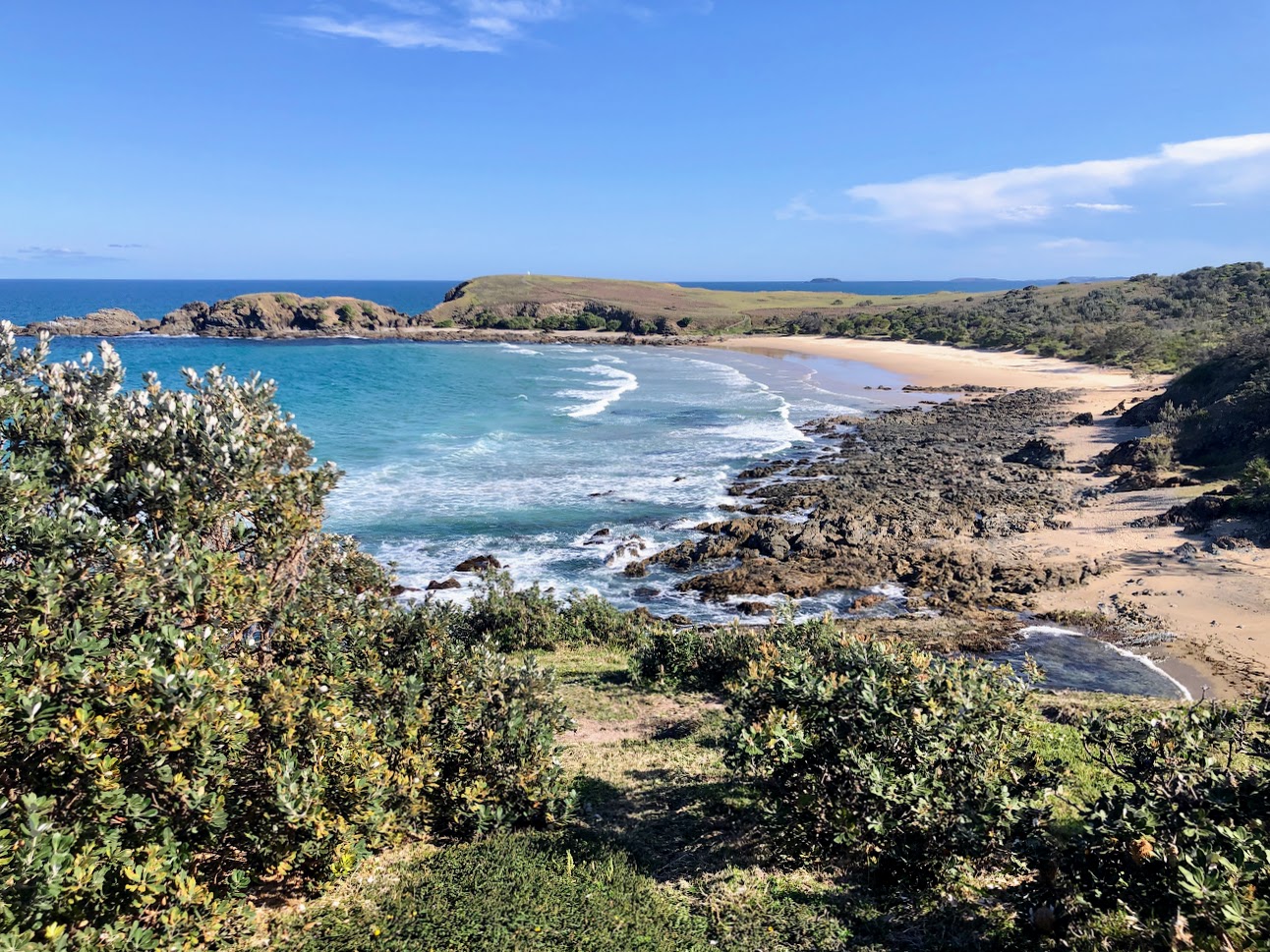 View of coastline from Look at Me Now Headland