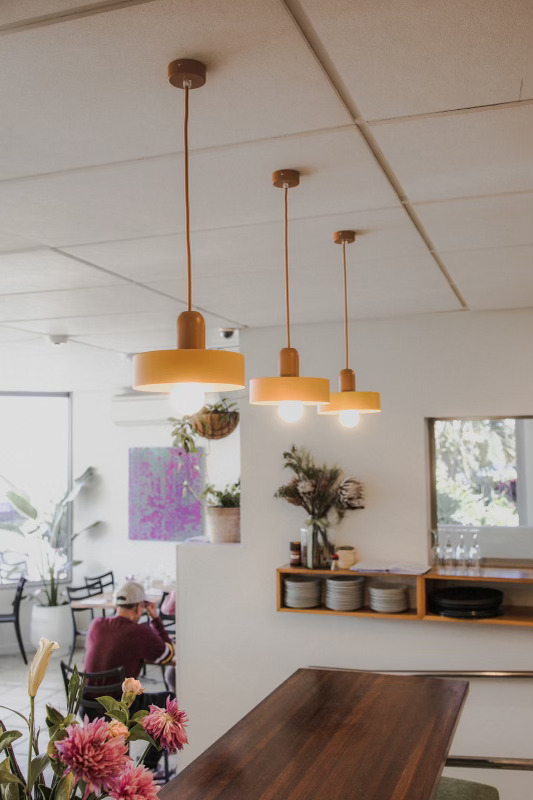 Interior Palette Of Lilac, Mustard and Sage Green