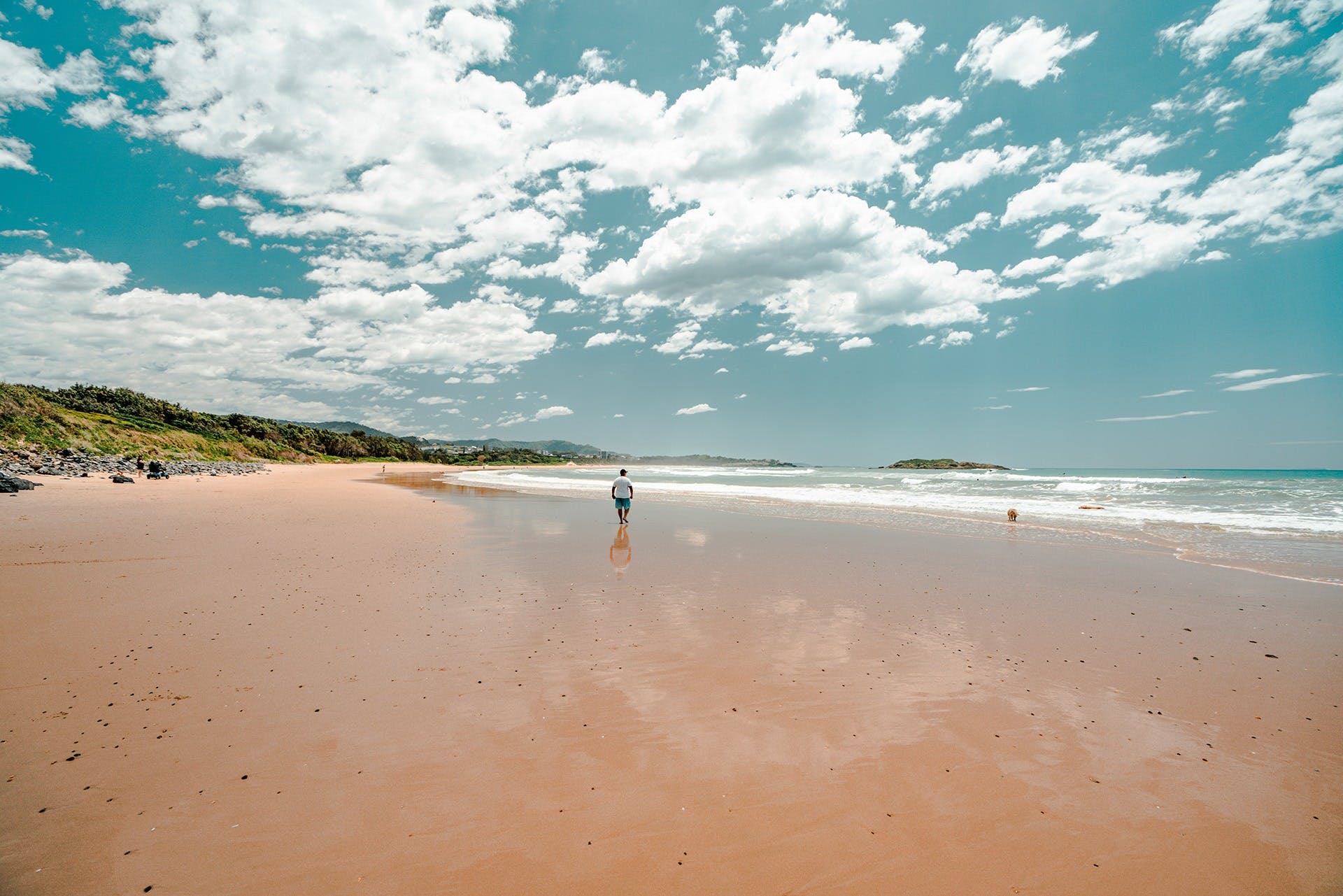 Walking on Park Beach