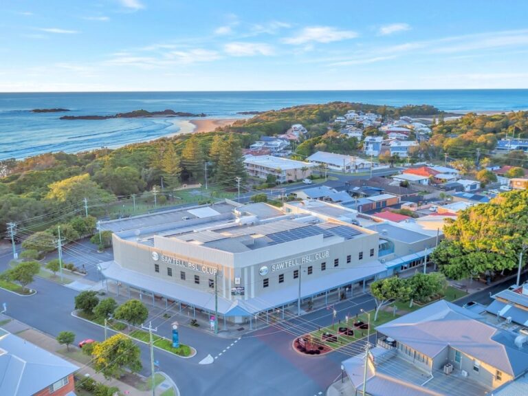 Aerial shot Sawtell RSL