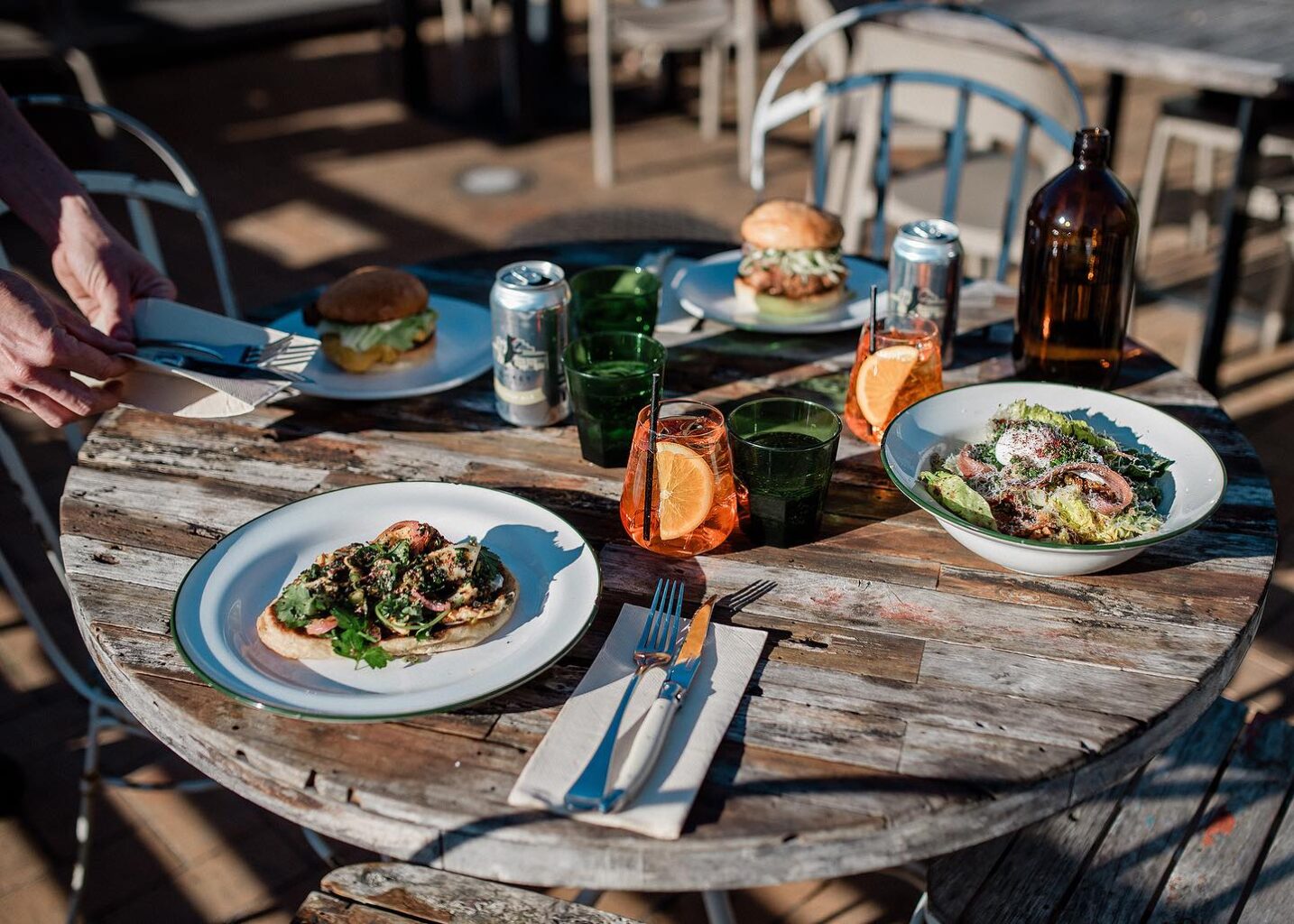 Enjoy The Sunny Courtyard At Hilltop Store