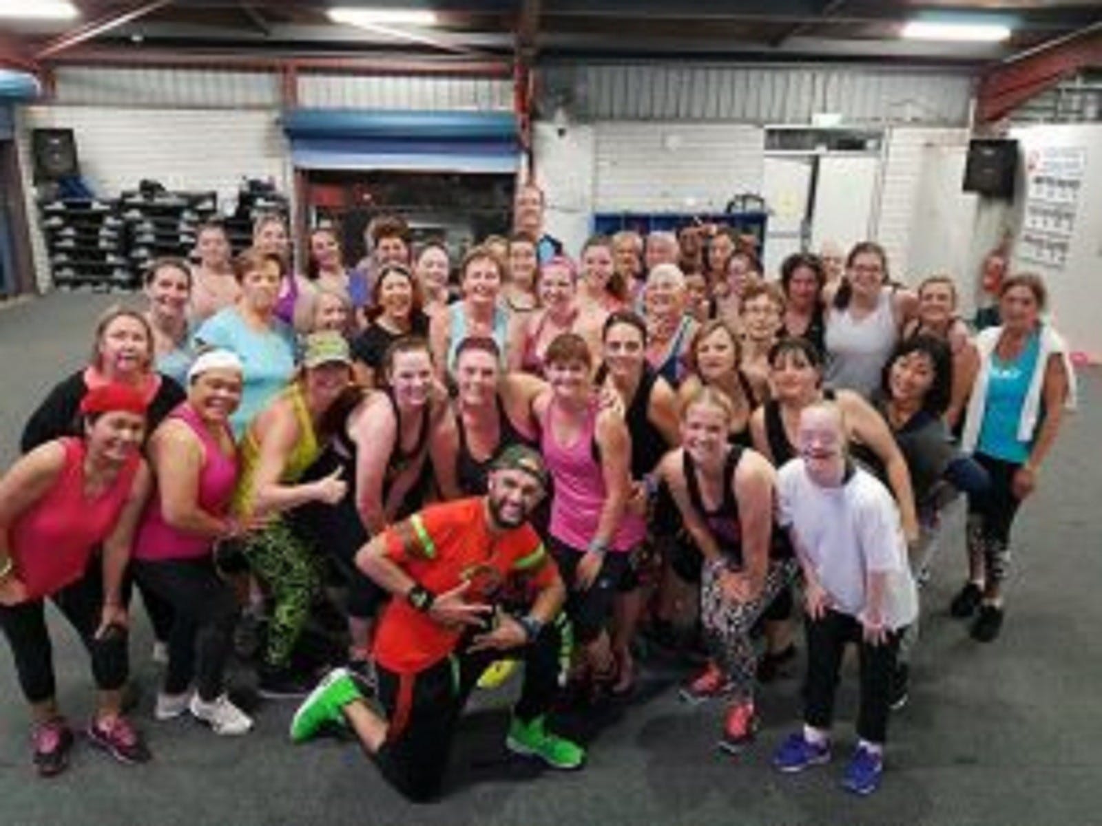 Group photo inside the centre