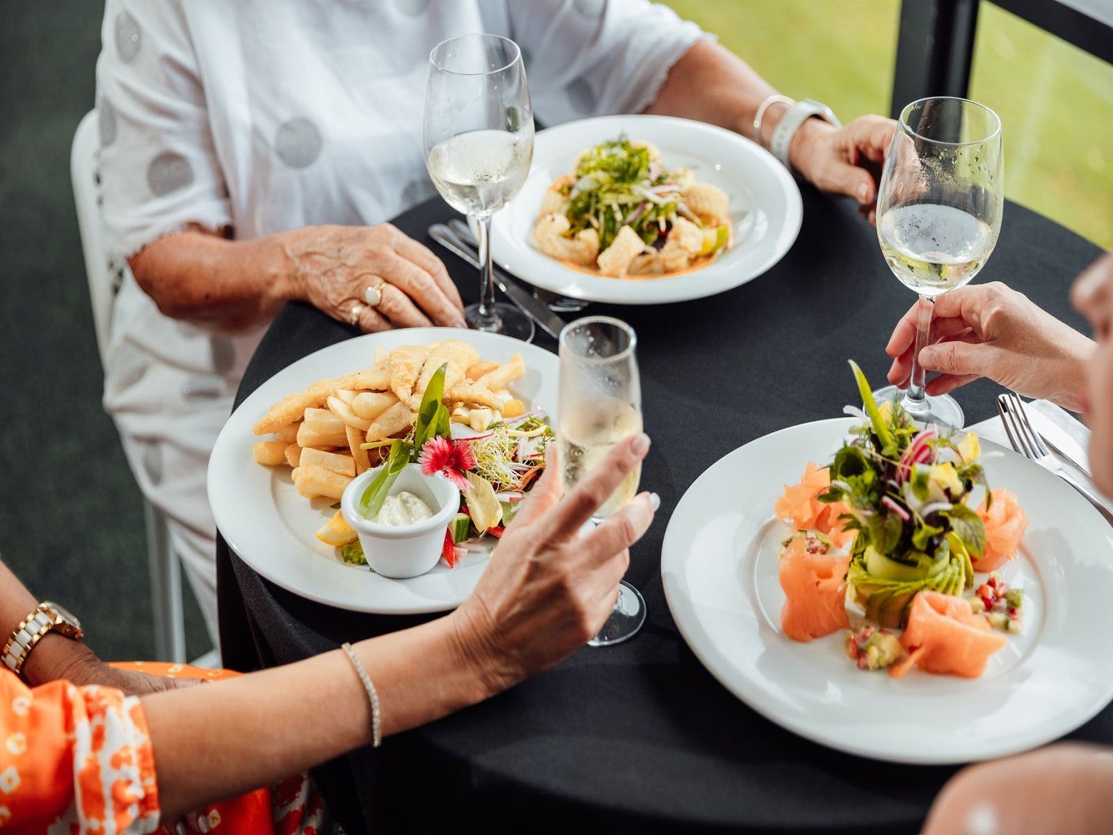 Three meals on a plate