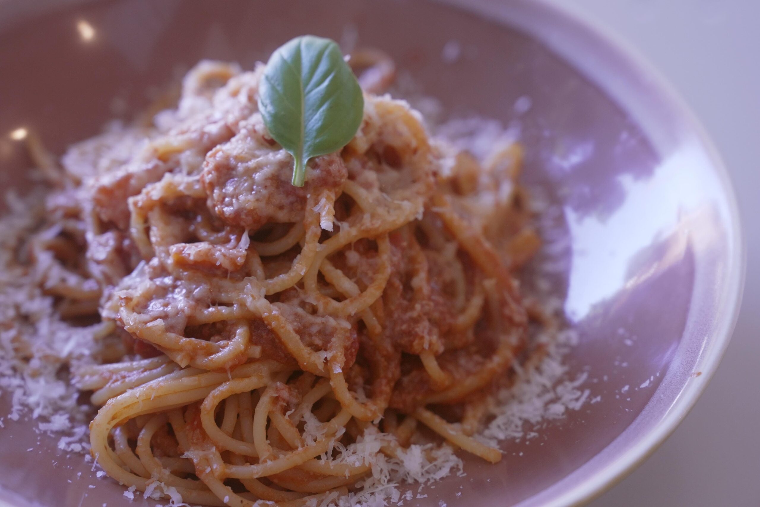 Traditional spaghetti bolognese