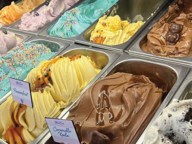 Blue Cow Gelato flavours