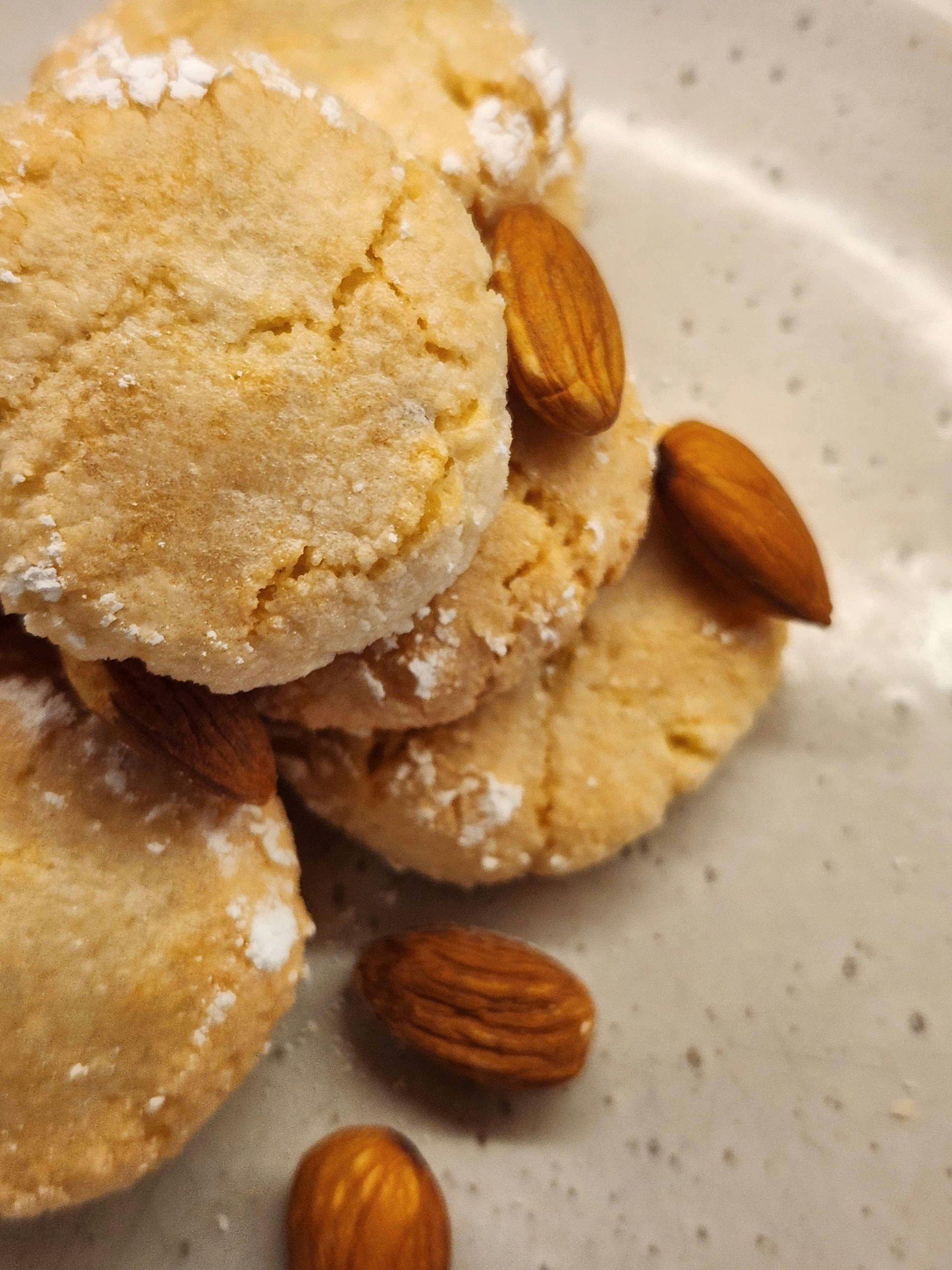 Homemade Italian amaretti