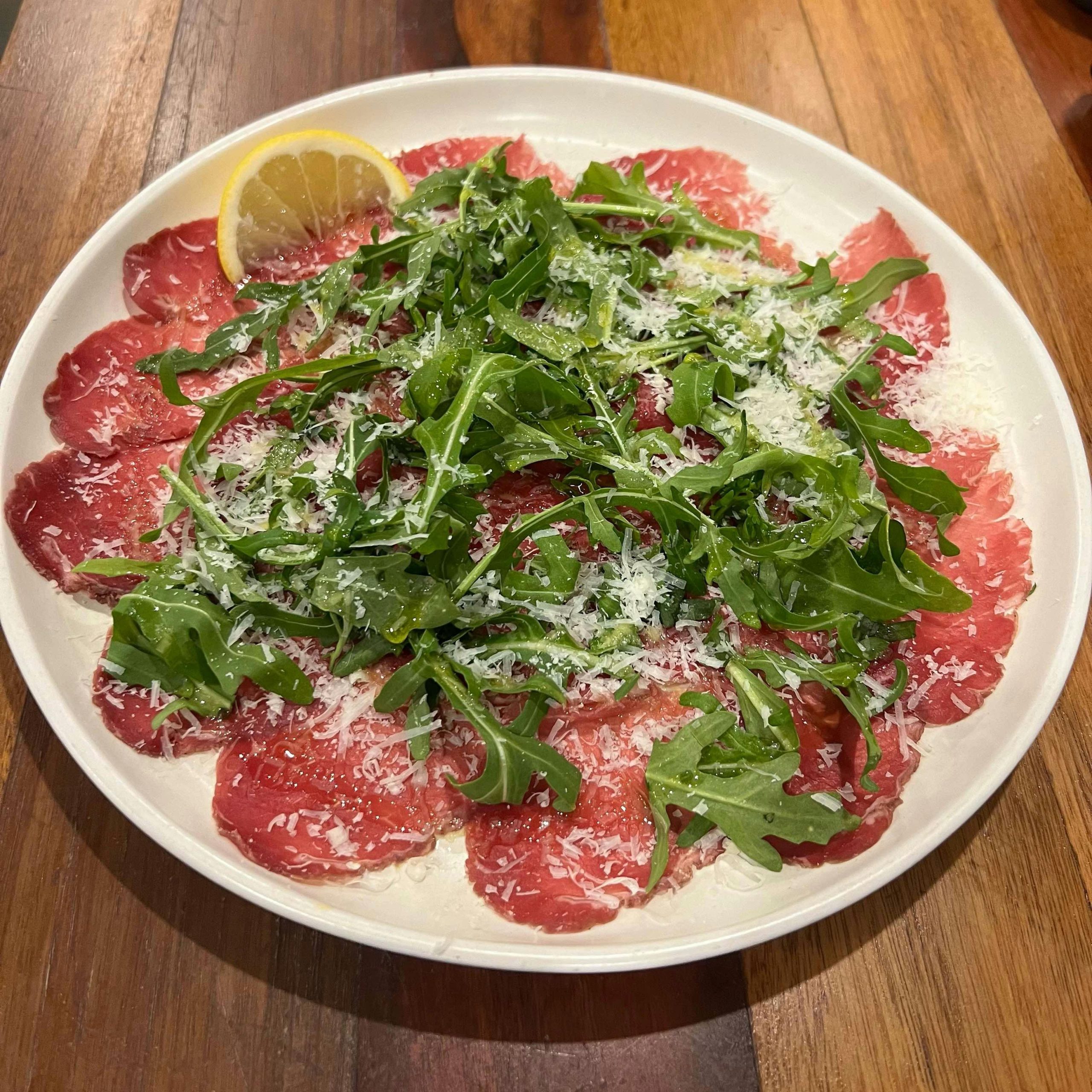 Bresaola rucola parmigiano